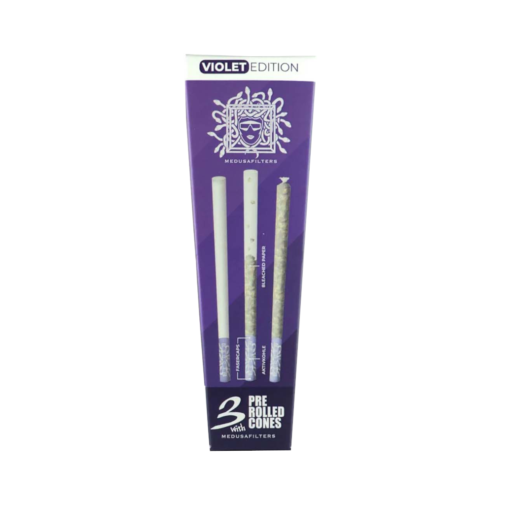 MEDUSAFILTERS - Violet Edition Pitkät Conet Aktiivihiilisuodattimilla 3kpl Conet