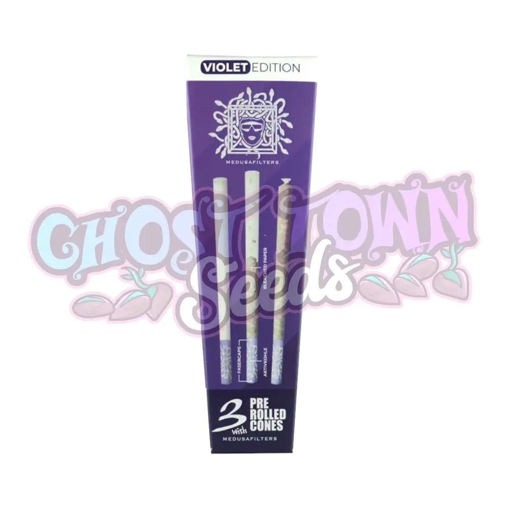 MEDUSAFILTERS - Violet Edition Pitkät Conet Aktiivihiilisuodattimilla 3kpl Conet