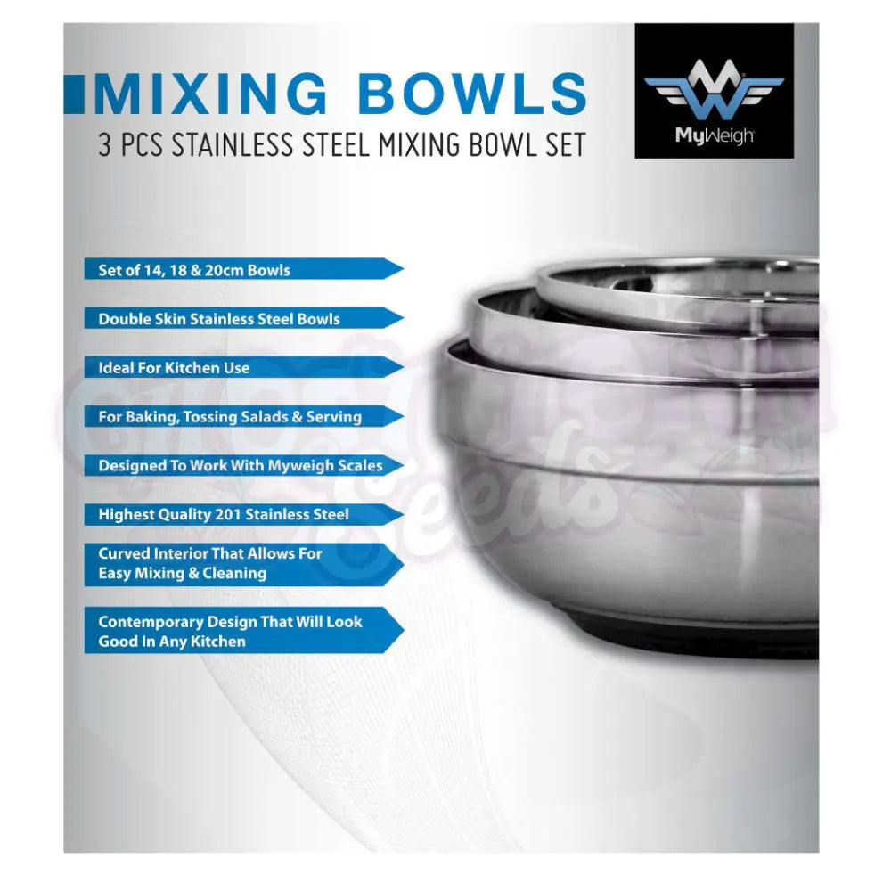 MyWeigh - Mixing Bowl Set Mittarit