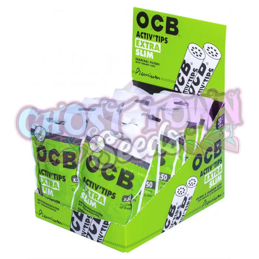 Ocb - 6Mm Extra Slim Aktiivihiilifiltterit 50Kpl Filtterit & Tipit