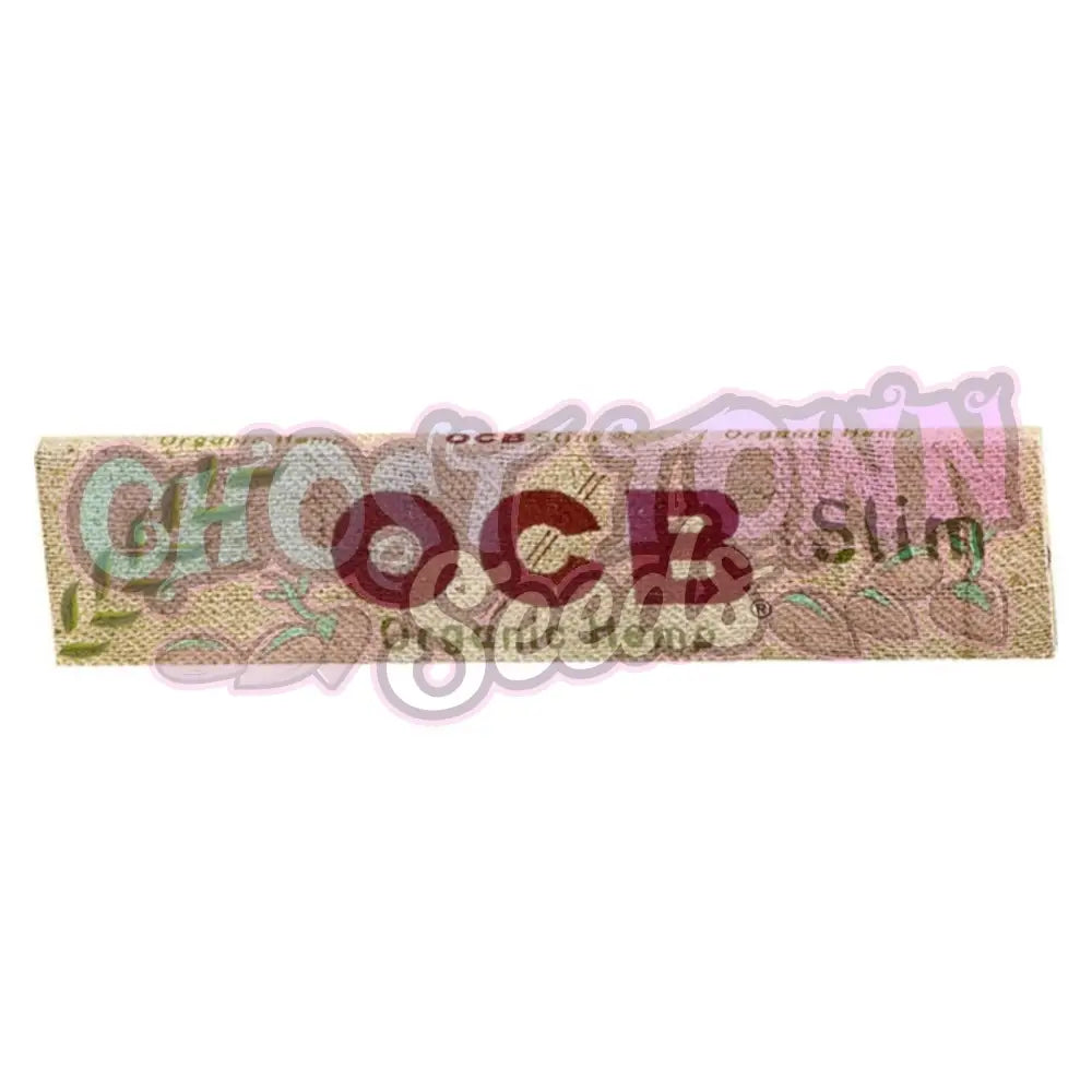 OCB - Organic Hemp KS Slim Ohuet Pitkät Paperit + Tipit - Ghost Town Seeds