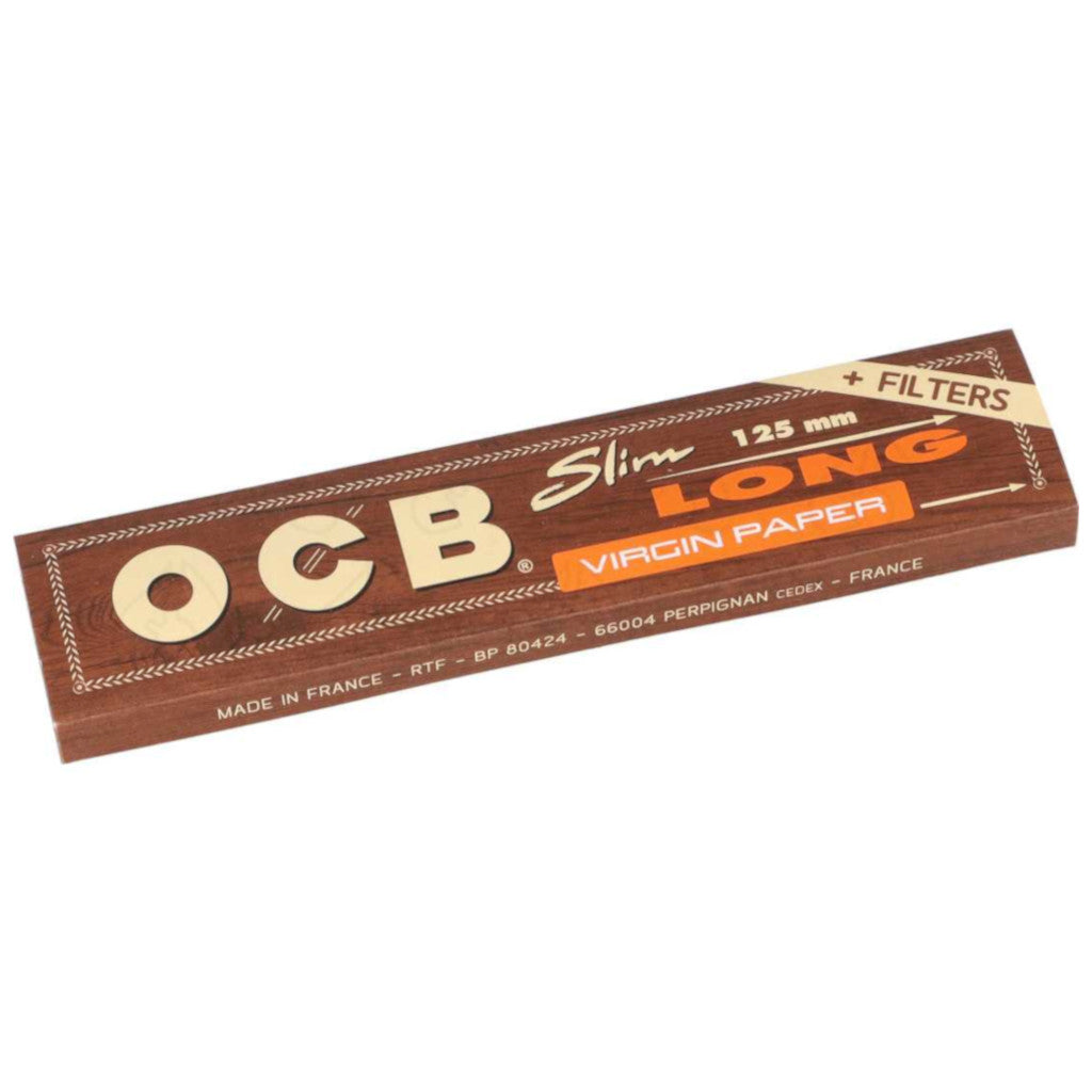 OCB - Virgin KS X-Long Slim Ohuet Pitkät Paperit (125 mm)