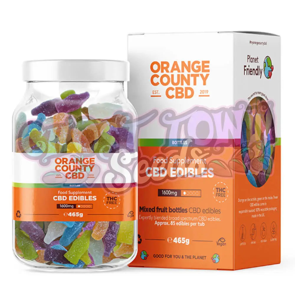 Orange County Cbd - Hedelmäkarkkipullot 1600Mg (465G) Cbd-Syötävät