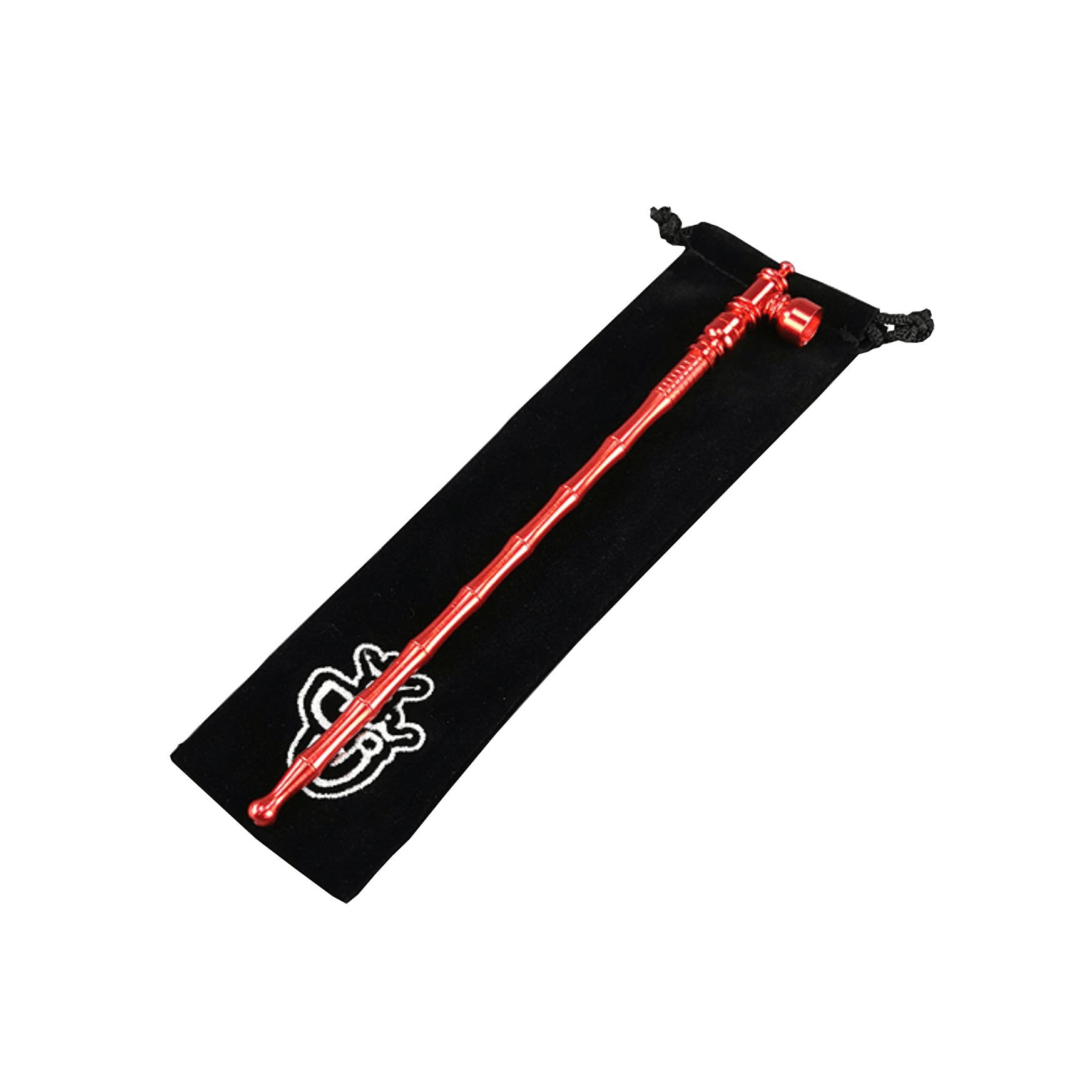 Pitkä Punainen Alumiininen Piippu 25cm - Ghost Town Seeds