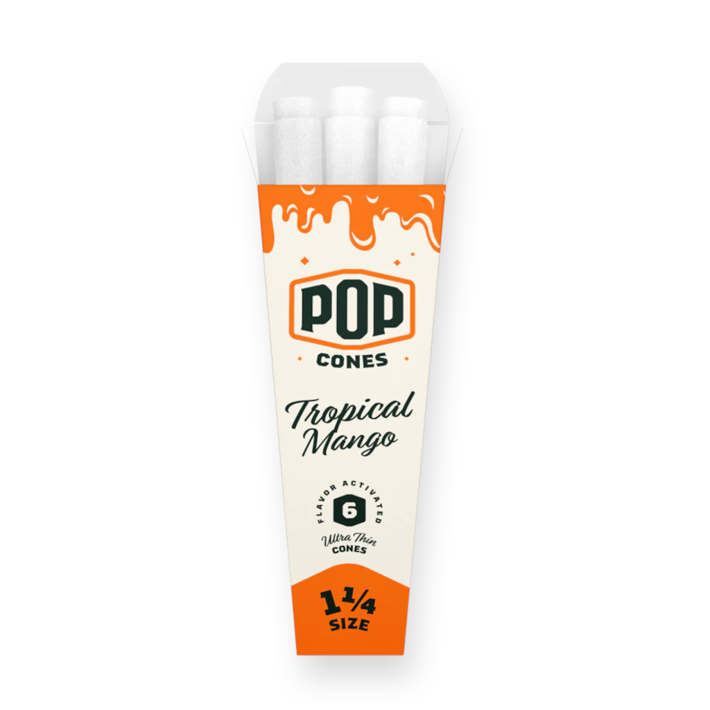 Pop Cones - Tropical Mango Ultraohuet Lyhyet 1-1/4 Conet 6Kpl