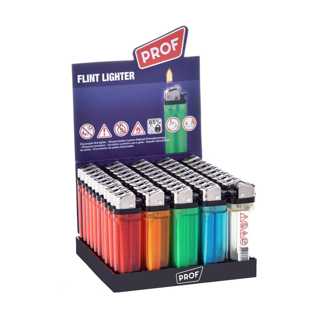 PROF Flint Lighter - disposable flint lighter, assorted colours