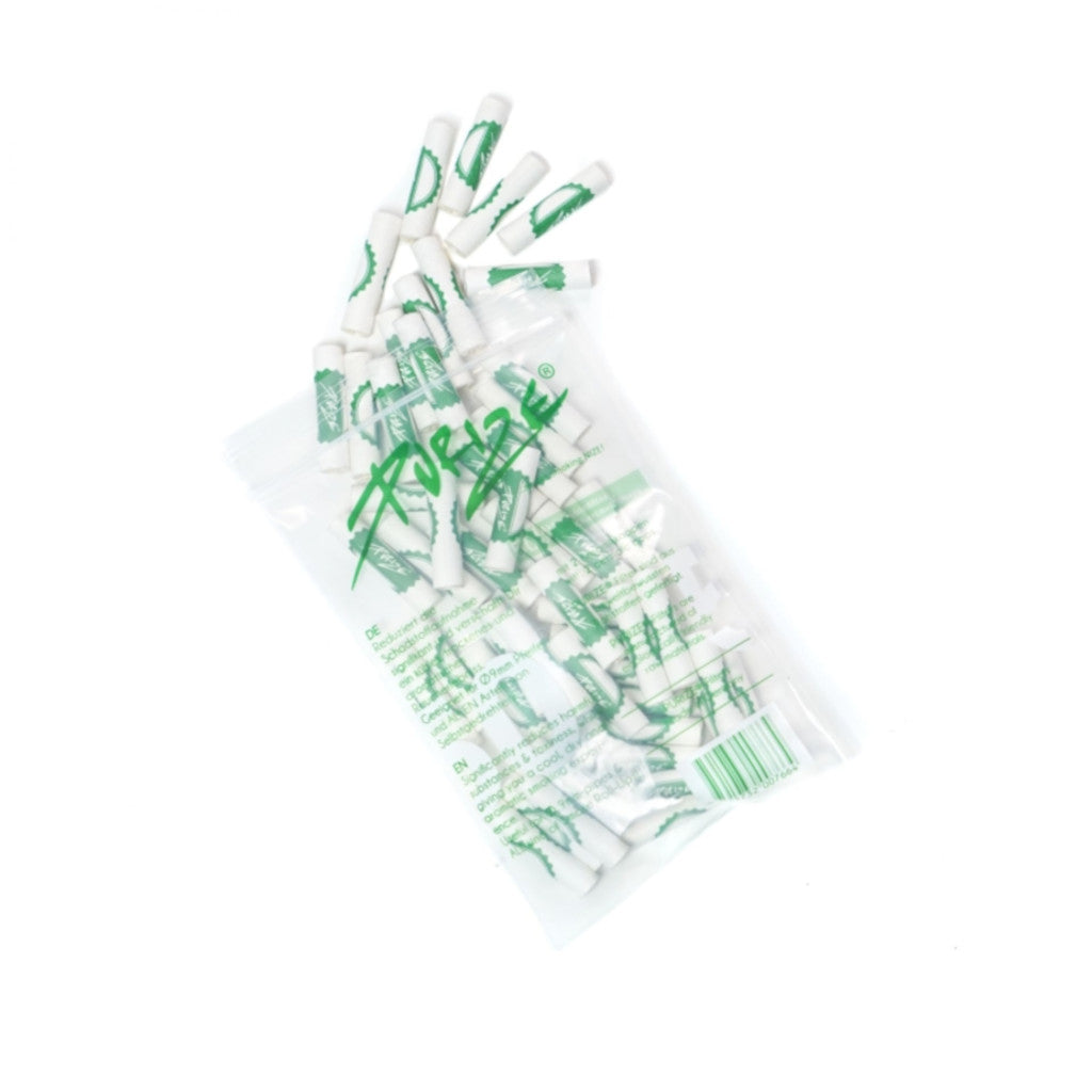 Purize - White Regular Aktiivihiilifiltterit 9 mm (50 kpl)