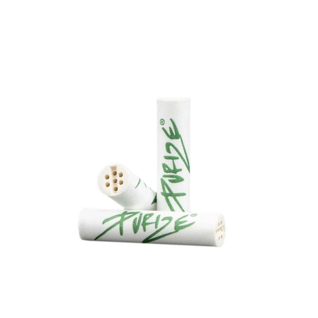 Purize - White Xtra Slim Aktiivihiilifiltterit 6 mm (50 kpl) Filtterit & Tipit