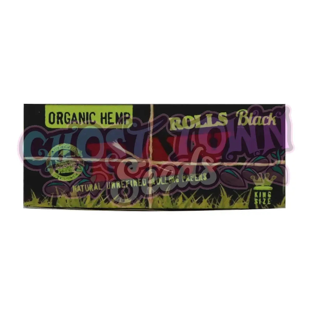 RAW Black Organic Hemp Rullapaperi (3 m) Paperit