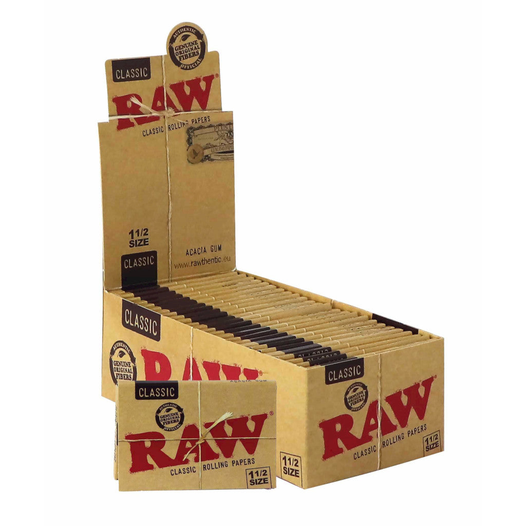 RAW - Classic 1 1/2 Leveät Lyhyet Paperit (79 mm)