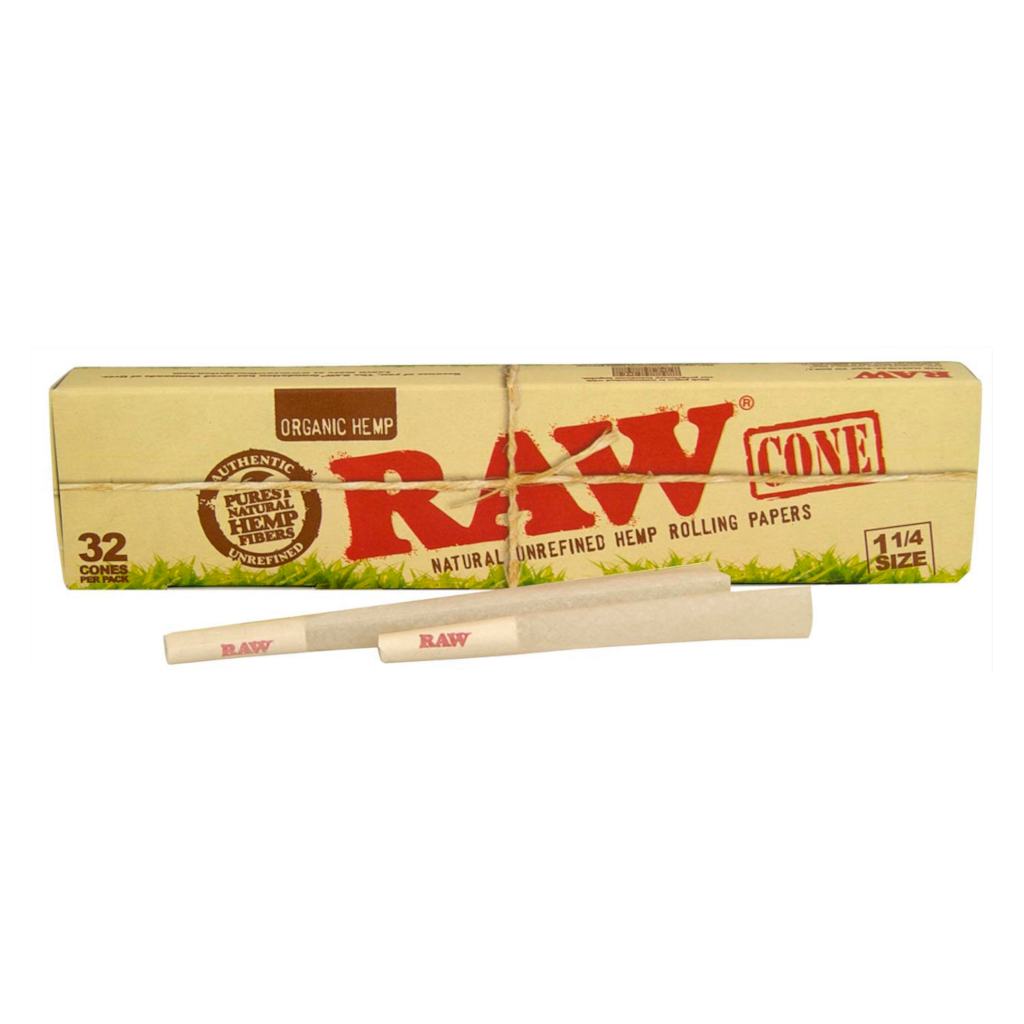 Raw - Organic Hemp 1¼ Lyhyet Conet 32Kpl