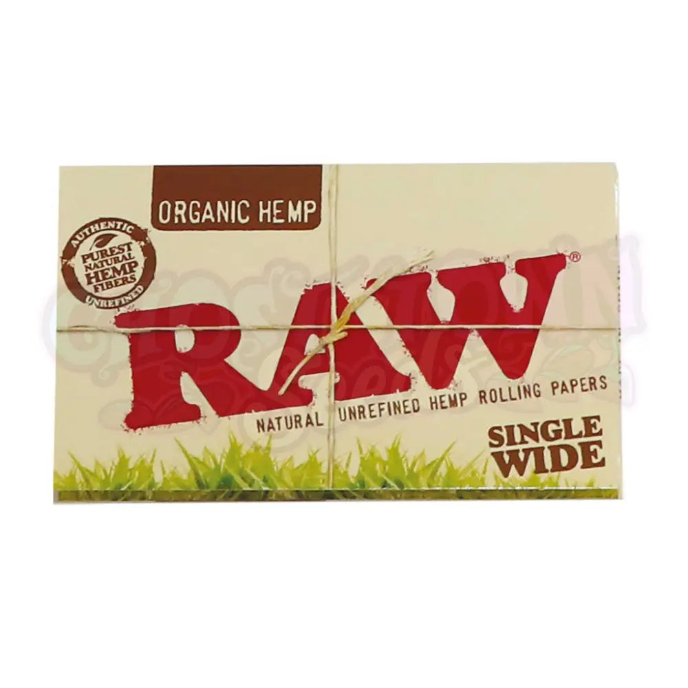RAW Organic Hemp Single Wide Double Pack Lyhyet Paperit Paperit