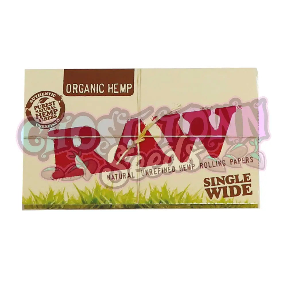 RAW Organic Hemp Single Wide Double Pack Lyhyet Paperit Paperit