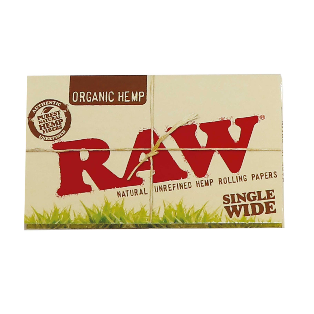 RAW Organic Hemp Single Wide Double Pack Lyhyet Paperit Paperit