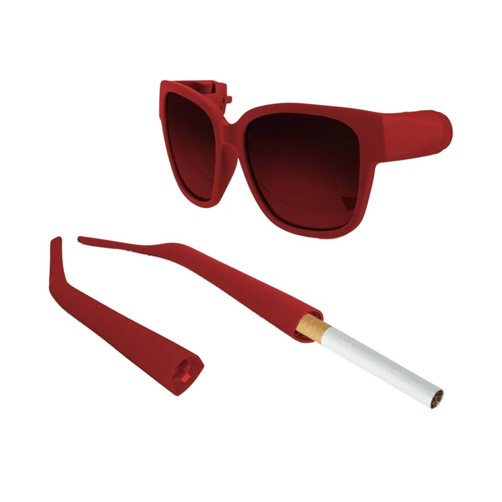 Black Sunglasses with Hidden Compartment