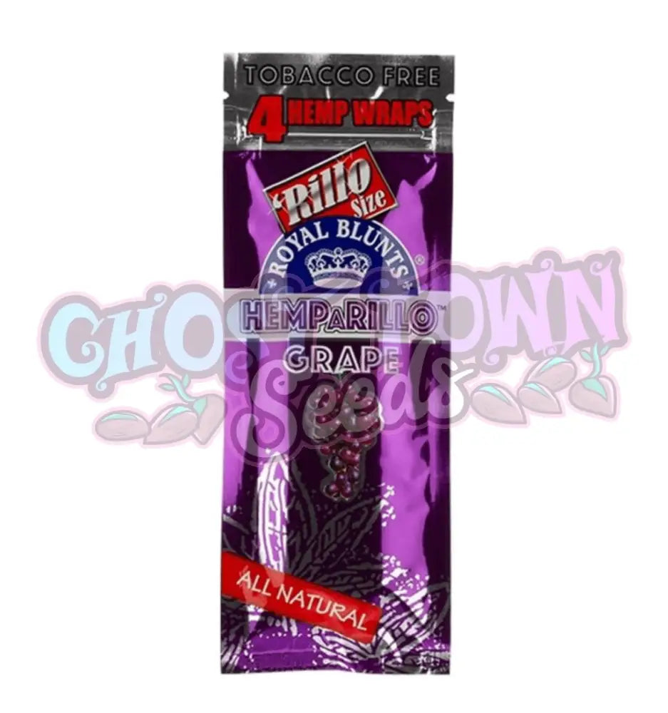 Royal Blunts Hemparillo - Grape Hemp Blunt Wraps 4kpl - Ghost Town Seeds