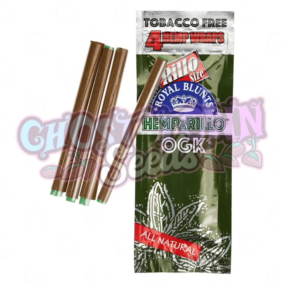 Royal Blunts Hemparillo - OGK Hemp Blunt Wraps 4kpl - Ghost Town Seeds