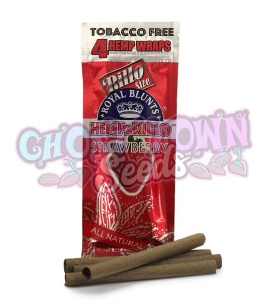 Royal Blunts Hemparillo - Strawberry Hemp Blunt Wraps 4kpl - Ghost Town Seeds