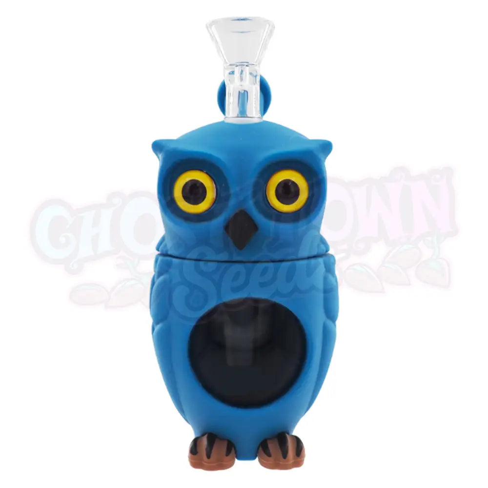 Sininen Pöllö Lasi-Silikonibongi 16Cm Silikonibongi