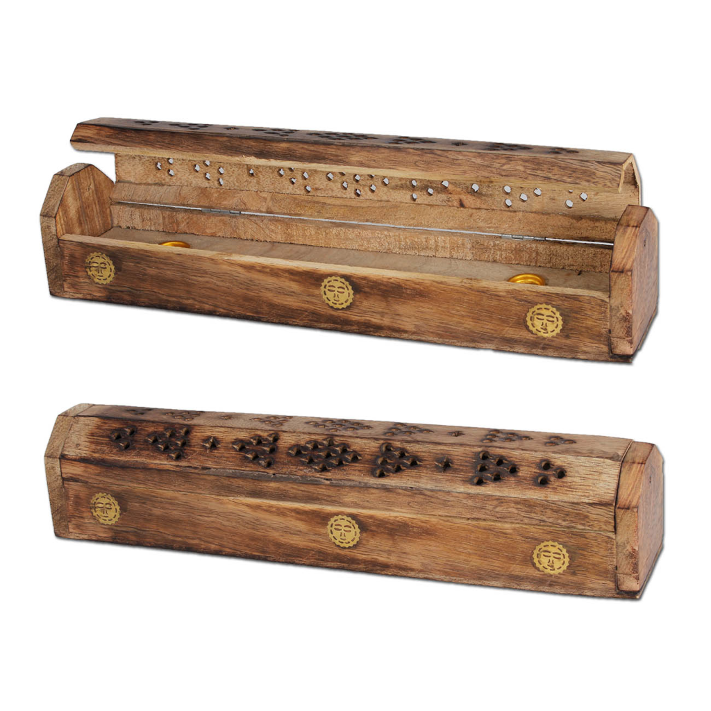 Suitsuketeline Arkku - Messinki Aurinko (Mangopuu) Suitsukkeet