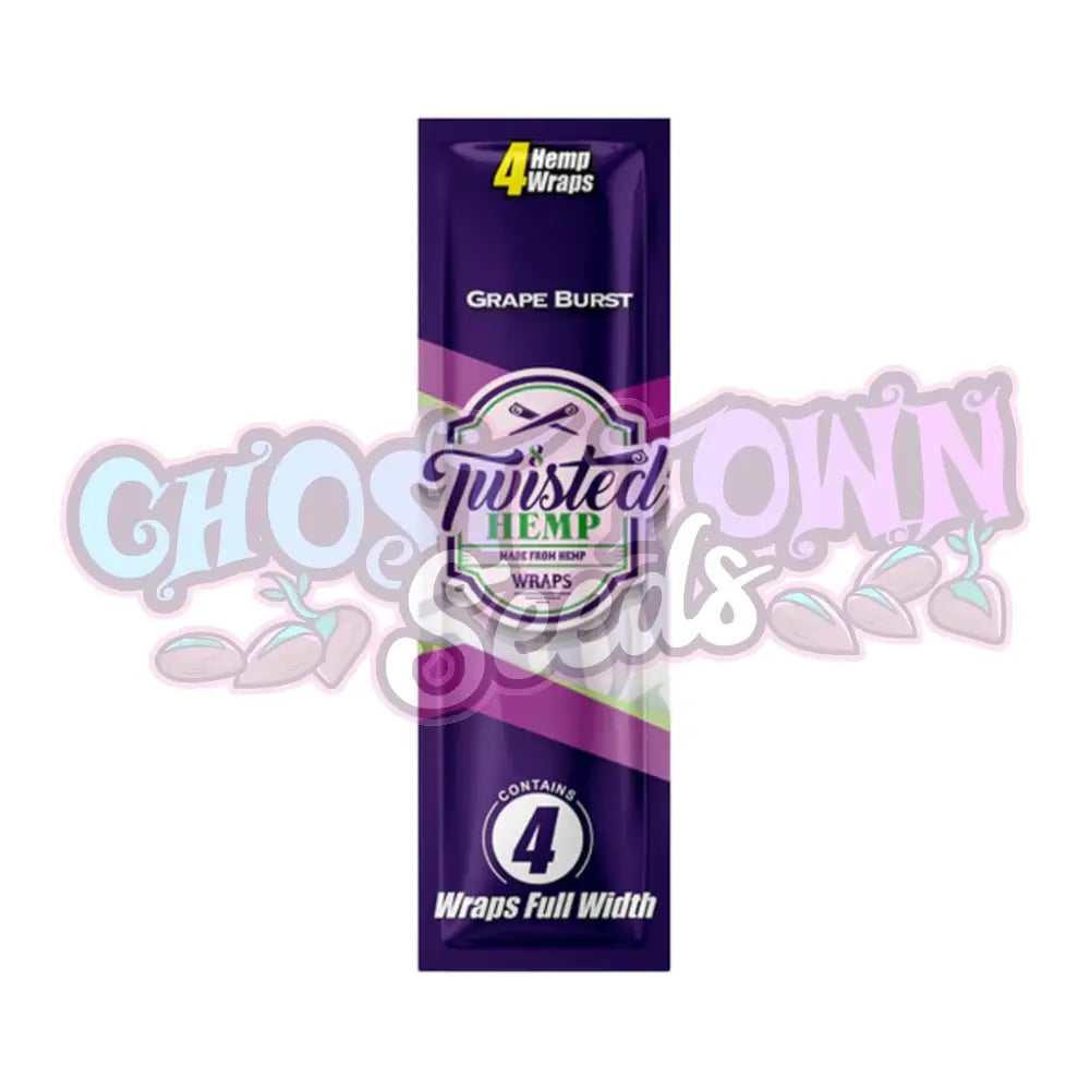 Twisted Hemp - Grape Burst Hamppu Bluntti Paperit 4Kpl Bluntit