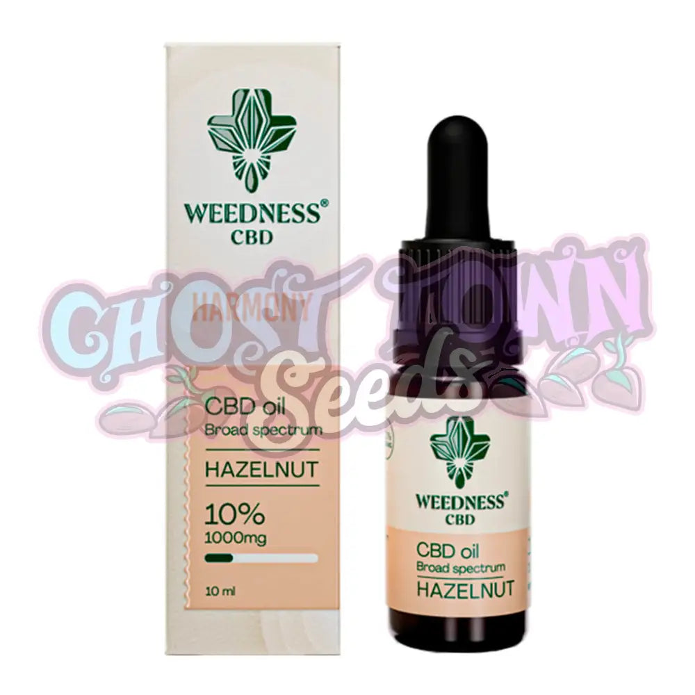 Weedness CBD - Harmony CBD-Öljy 10% | Hasselpähkinä (10ml) CBD-Öljyt
