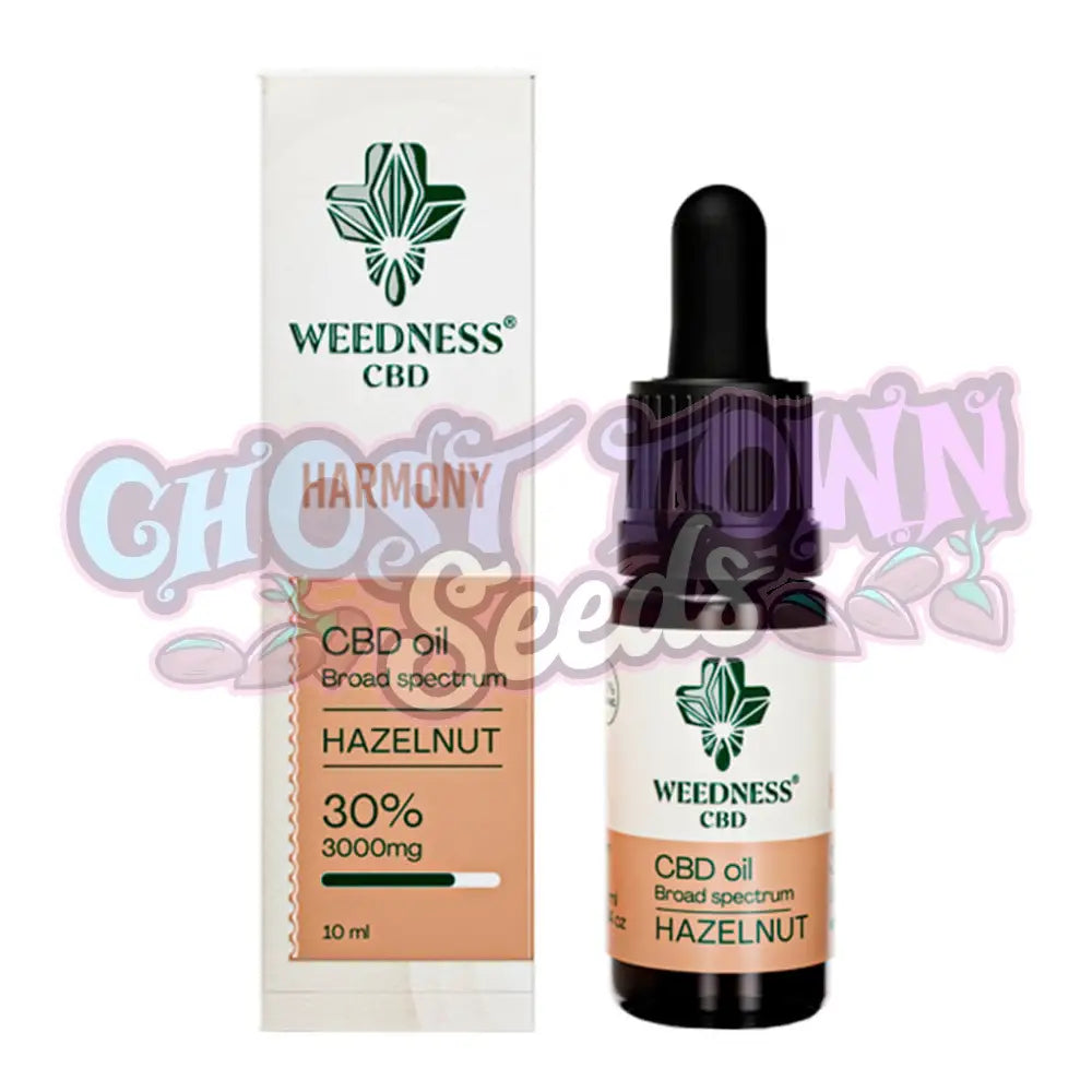 Weedness CBD - Harmony CBD-Öljy 30% | Hasselpähkinä (10ml) CBD-Öljyt
