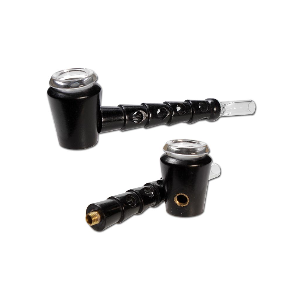 Wood Pipe with 14mm Glass Bowl