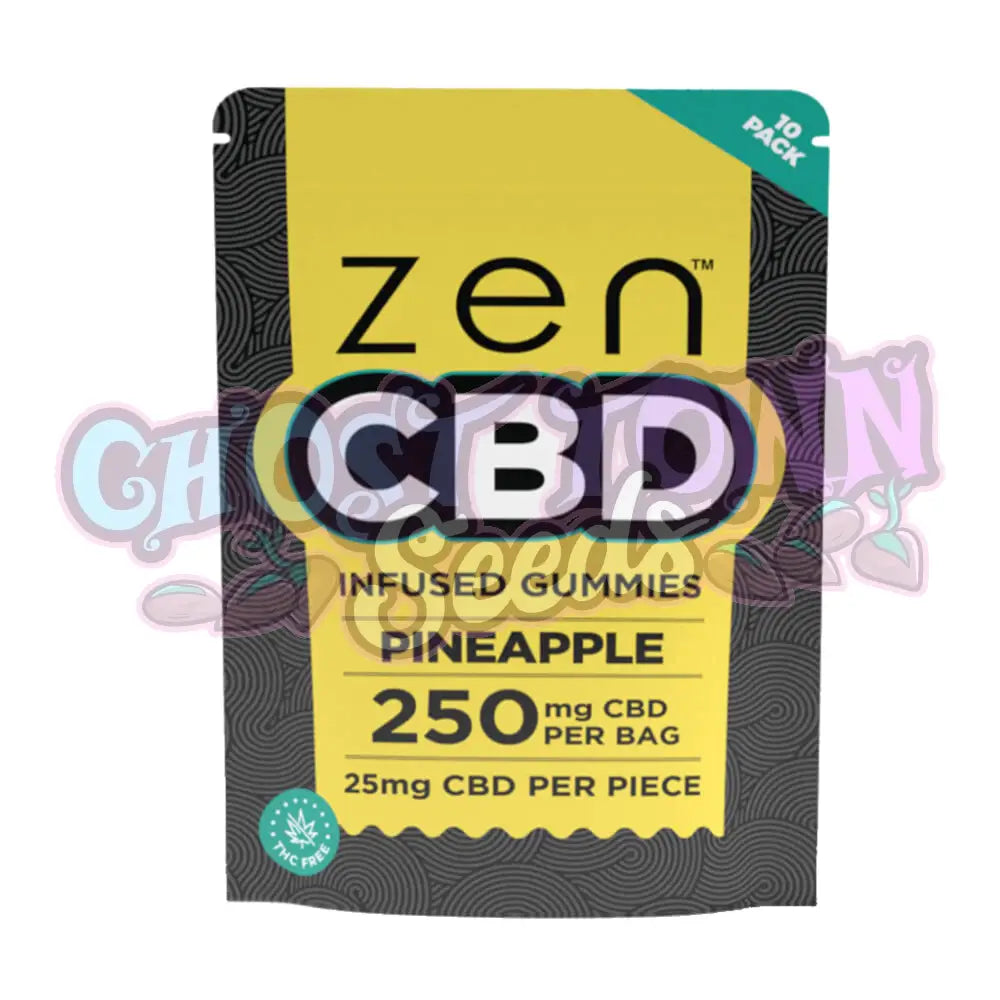 Zen Cbd - Ananas Hedelmäkarkit 250Mg (60G) Cbd-Syötävät