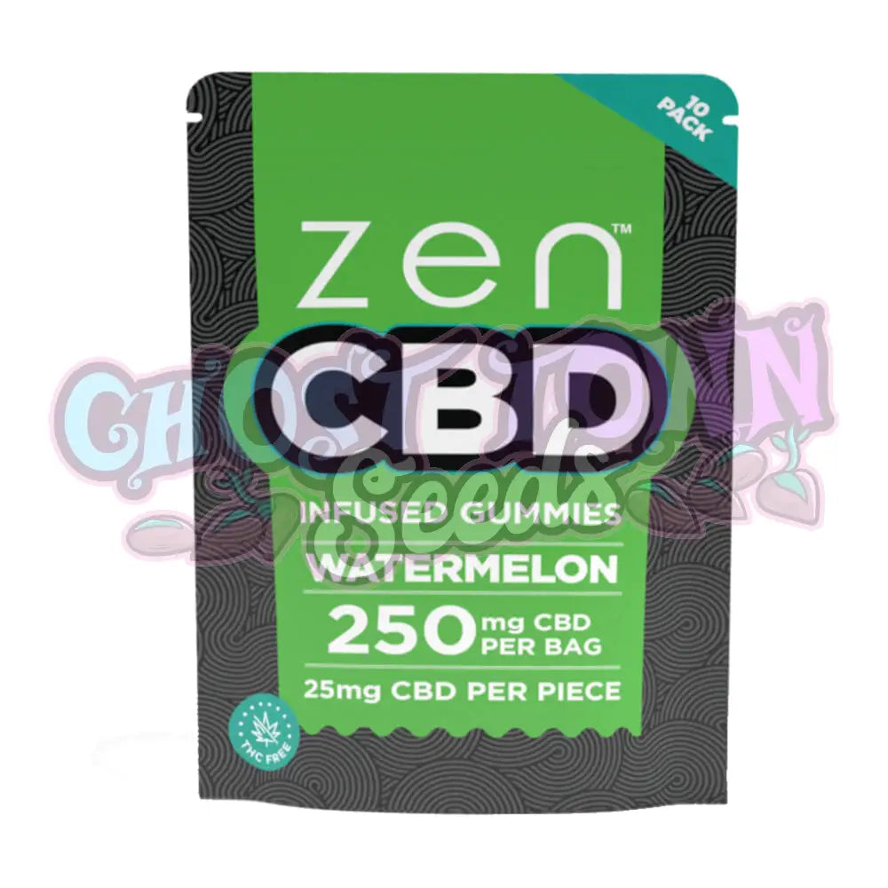 Zen Cbd - Vesimeloni Hedelmäkarkit 250Mg (60G) Cbd-Syötävät